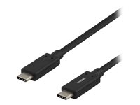 DELTACO USB 3.1 Gen 1 USB Type-C kabel 0.5m Sort