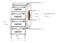 Capture RFID-etiketter 99 x 105 mm 1000etikette(r)
