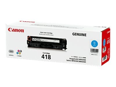Canon CART418C cyan original toner Product shot  74350