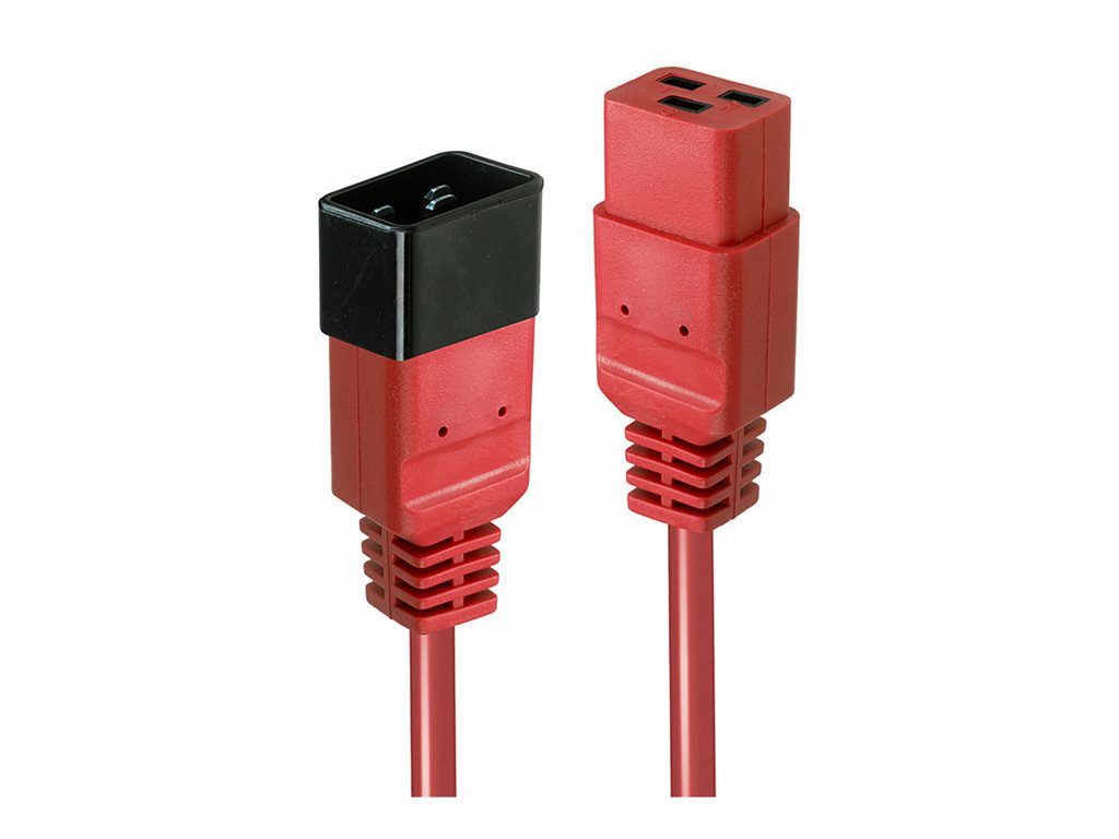 LINDY 2m IEC C19 to C20 Cable Red