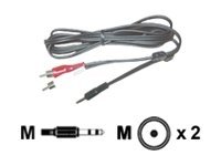 MCL Câble audio stéréo 2 x RCA mâle