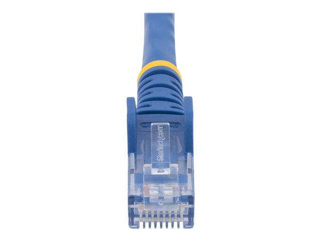 StarTech.com 3ft CAT6 Ethernet Cable, 10 Gigabit Snagless RJ45 650MHz 100W PoE Patch Cord, CAT 6 10GbE UTP Network Cable w/Strain Relief, Blue, Fluke Tested/Wiring is UL Certified/TIA - Category 6 - 24AWG (N6PATCH3BL)