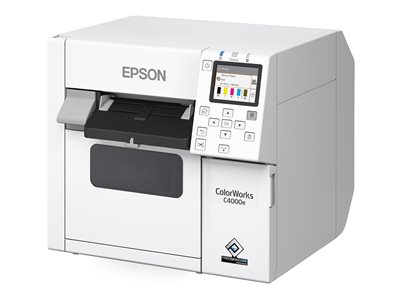 Epson ColorWorks CW-C4000E (MK) - etiketprinter - farve blækprinter (C31CK03102MK) Atea |