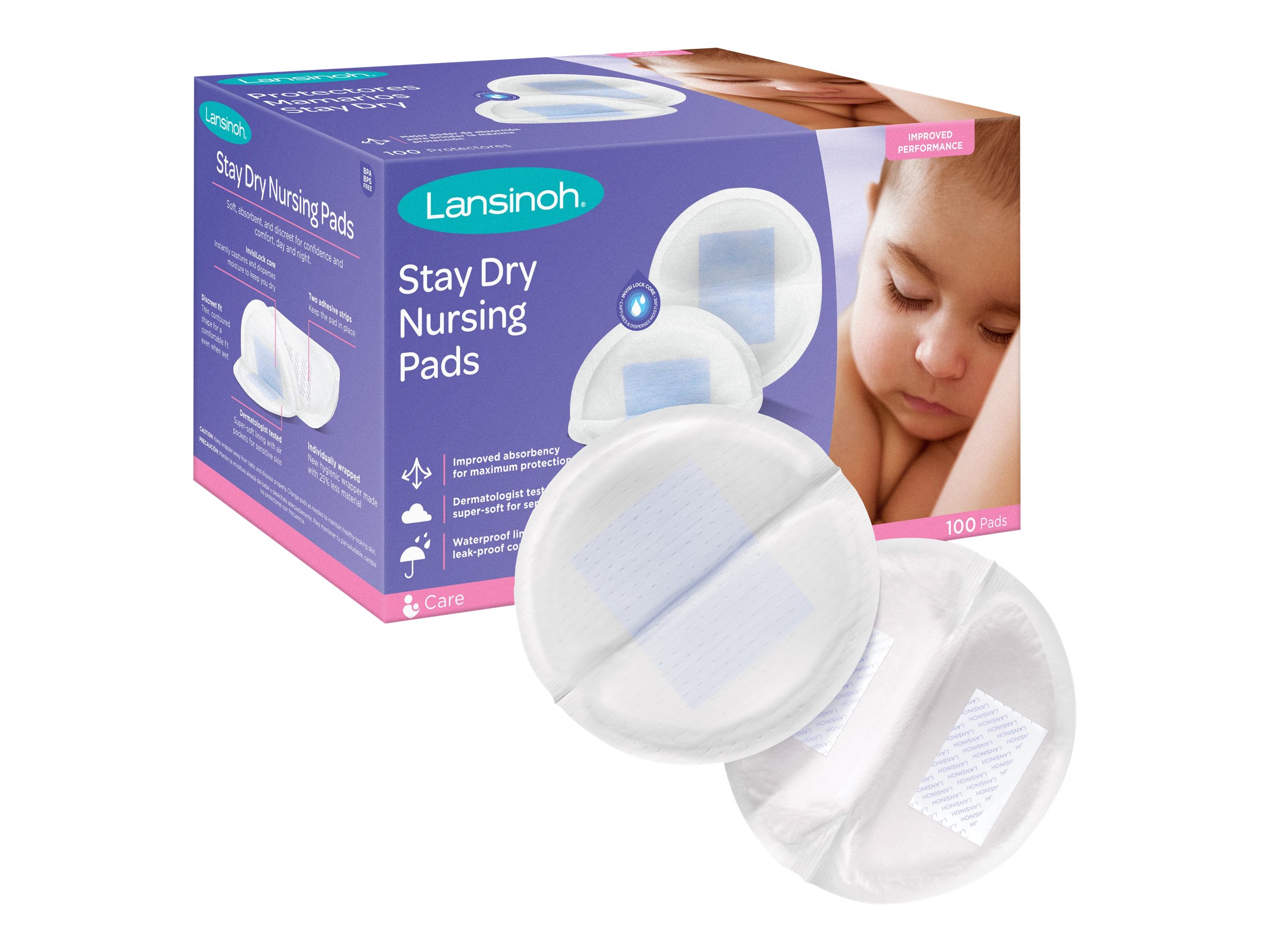Lansinoh Disposable Nursing Breast Pads 60pads per box Bundle