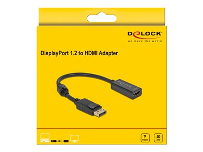 DELOCK Displayport Adapter DP -> HDMI Buchse 4K Passiv 63559 (BILD1)