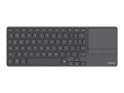 Rapoo E900T keyboard portable mini with touchpad black Input Usage / lifestyle Left-angle 72711