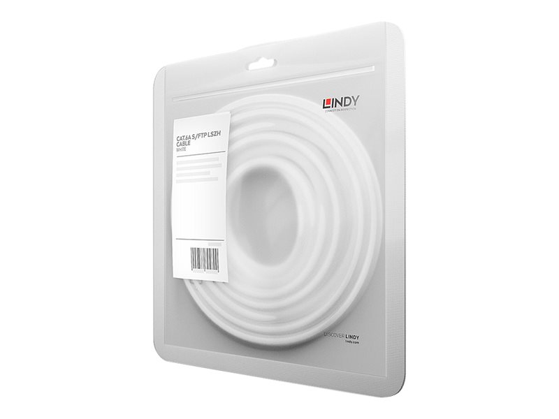 C ble réseau Blanc Cat.6A S/FTP LSZH, 20m