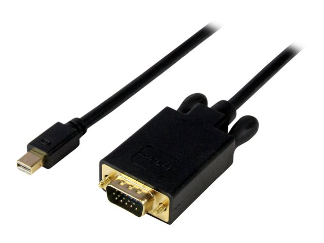 Image of StarTech.com 6ft Mini DisplayPort to VGA Cable - Active - 1920x1200 - mDP to VGA Adapter Cable for Your Computer Monitor (MDP2VGAMM6B) - video adapter cable - Mini DisplayPort to HD-15 (VGA) - 1.8 m