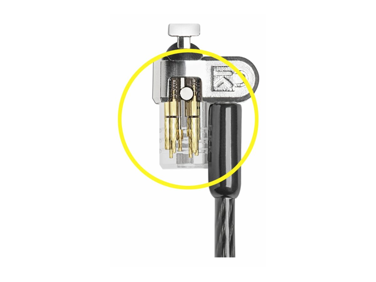 Kensington MicroSaver 2.0 Keyed Twin Laptop Lock - Master Keyed - bezpečnostní kabelový zámek - kompatibilní s TAA – foto 5