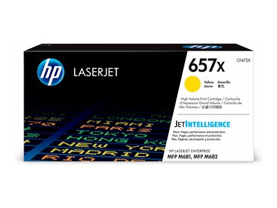 HP 657X LJ Toner Cartouche Jaune HY