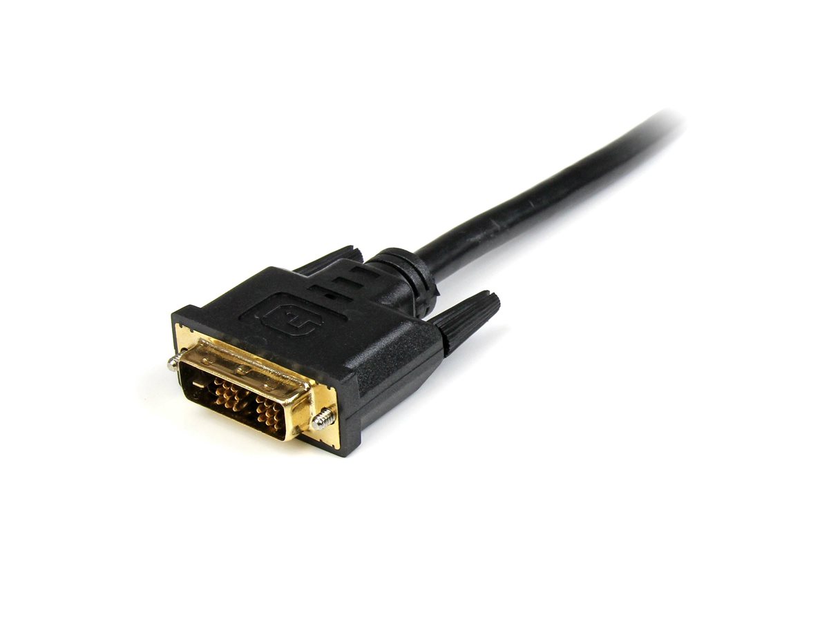 StarTech.com 6ft (1.8m) HDMI to DVI Cable, DVI-D to HDMI Display Cable (1920x1200p), Black, 19 Pin HDMI Male to DVI-D Male Cable Adapter, Digital Monitor Cable, M/M, Single Link - DVI to HDMI Cord (HDMIDVIMM6) - kabel adaptéru – foto 8