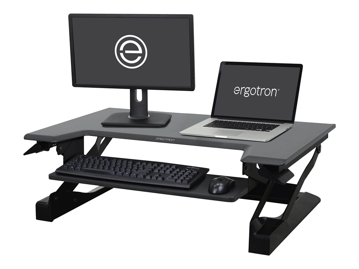 Ergotron WorkFit-T Medium - nástavec na stůl - tmavě šedá - černá, šedá – foto 4