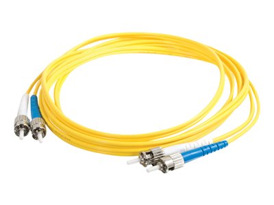 C2G 5m ST-ST 9/125 Duplex Single Mode OS2 Fiber Cable TAA