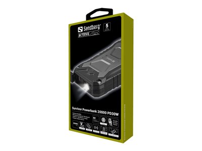SANDBERG Survivor Powerbank 20000 PD30W