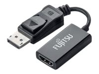 Fujitsu Videoadapter DisplayPort / HDMI 15cm Sort