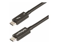 StarTech.com 1.6ft (50cm) Thunderbolt 4 Cable, 40Gbps, 100W Power Delivery, 4K/8K Video Support, Intel-Certified Thunderbolt 