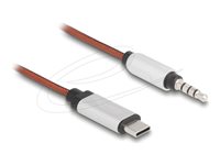 Delock Audiokabel 1.2m Orange Sølv