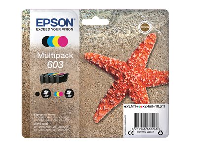 Patrone Epson 603 4er-Pack black + color T03U6 - C13T03U64010