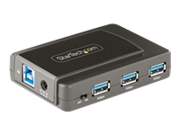 StarTech.com 7-Port USB Hub with On/Off Switch, USB 3.0 5Gbps, BC 1.2, USB-A to 7x USB-A, Compact Self Powered USB-A Hub with 35W Power Supply, Desktop/Laptop USB Hub, 3ft Cable - USB Expansion Hub (5G7AS-USB-A-HUB)