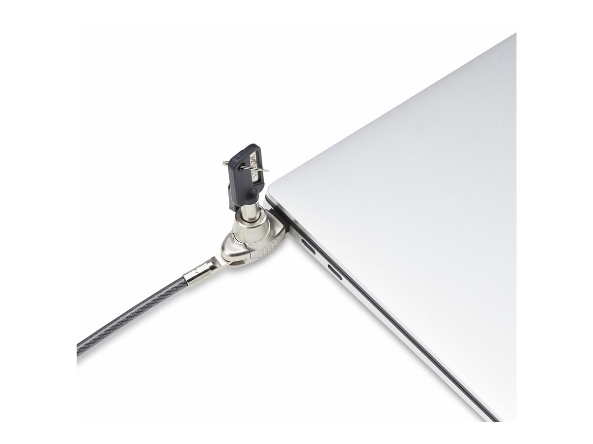 StarTech.com Slim Lock Noble Wedge Slot Compatible, 6.6ft Locking Cable - bezpečnostní kabelový zámek - protivandalové - kompatibilní s TAA – foto 7