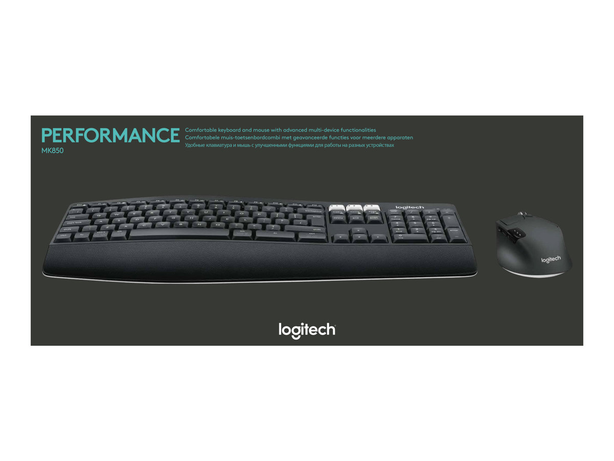 Logitech MK850 Performance - klávesnice a sada myši - QWERTY - britská Vstupní zařízení – foto 6