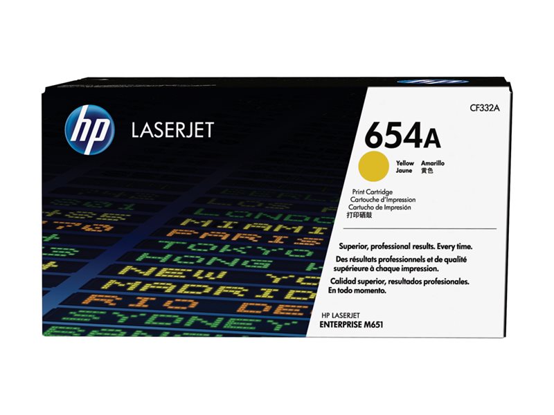 HP 654A Yellow Toner