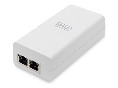 DIGITUS Gigabit Ethernet PoE Injektor 802.3af 15,4W weiß - DN-95131