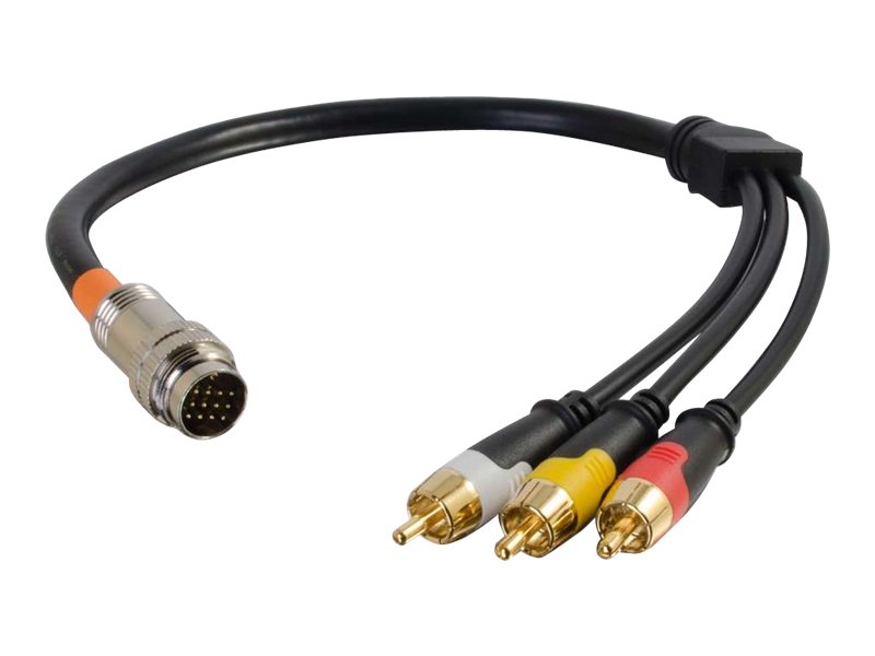 C2G RapidRun RCA Composite Video and RCA Stereo Audio Flying Lead
