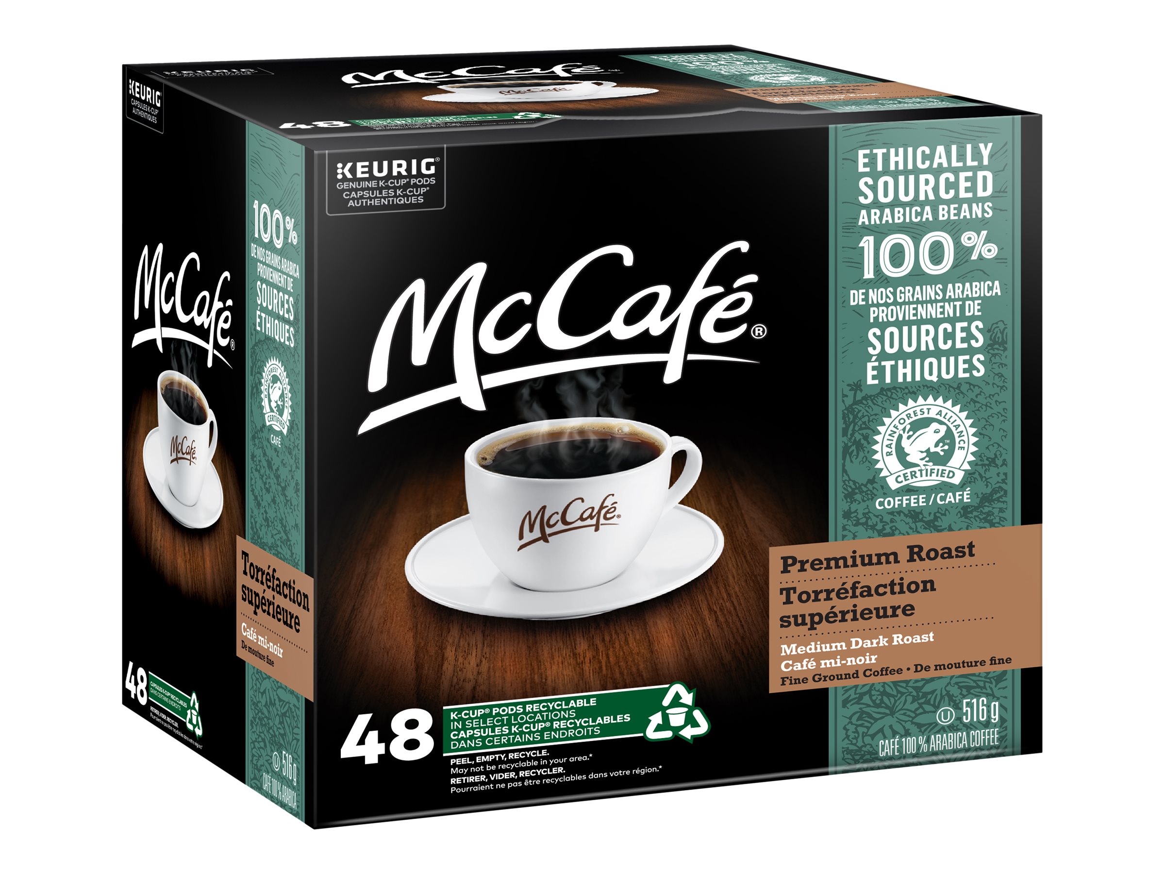 McCafe Premium Medium Dark Roast K-Cup Coffee Pods - 48's