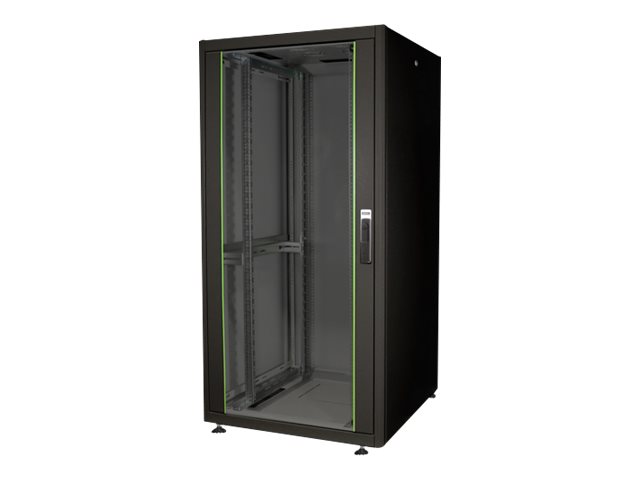 DIGITUS 32U network rack Dynamic Basic 1590x800x800mm color black RAL 9005 with Glass Front door