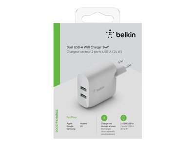 BELKIN Charge Secteur USB-A. 2 ports