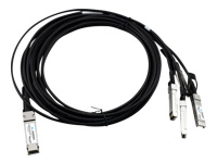 Axiom 40GBase-CR4 to10GBase-CU - Direct attach cable - QSFP+ to SFP+ - 23 ft - twinaxial - passive - for Dell Networking C9010, S6010; PowerSwitch S4112, S5212, S5224; Dell EMC Networking S4048