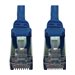 Eaton Tripp Lite Series Cat6a 10G Snagless Shielded Slim STP Ethernet Cable (RJ45 M/M), PoE, Blue, 5 ft. (1.5 m)
