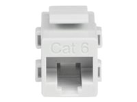 Startech White Cat 6 RJ45 Keystone Jack Network Coupler F/F - RJ45 Coupler - Cat6 Coupler - F/F Cat6 Keystone Jack White Modu