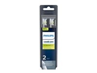 Philips Sonicare W DiamondClean Replacement Brush Head for Toothbrush - 2 pack