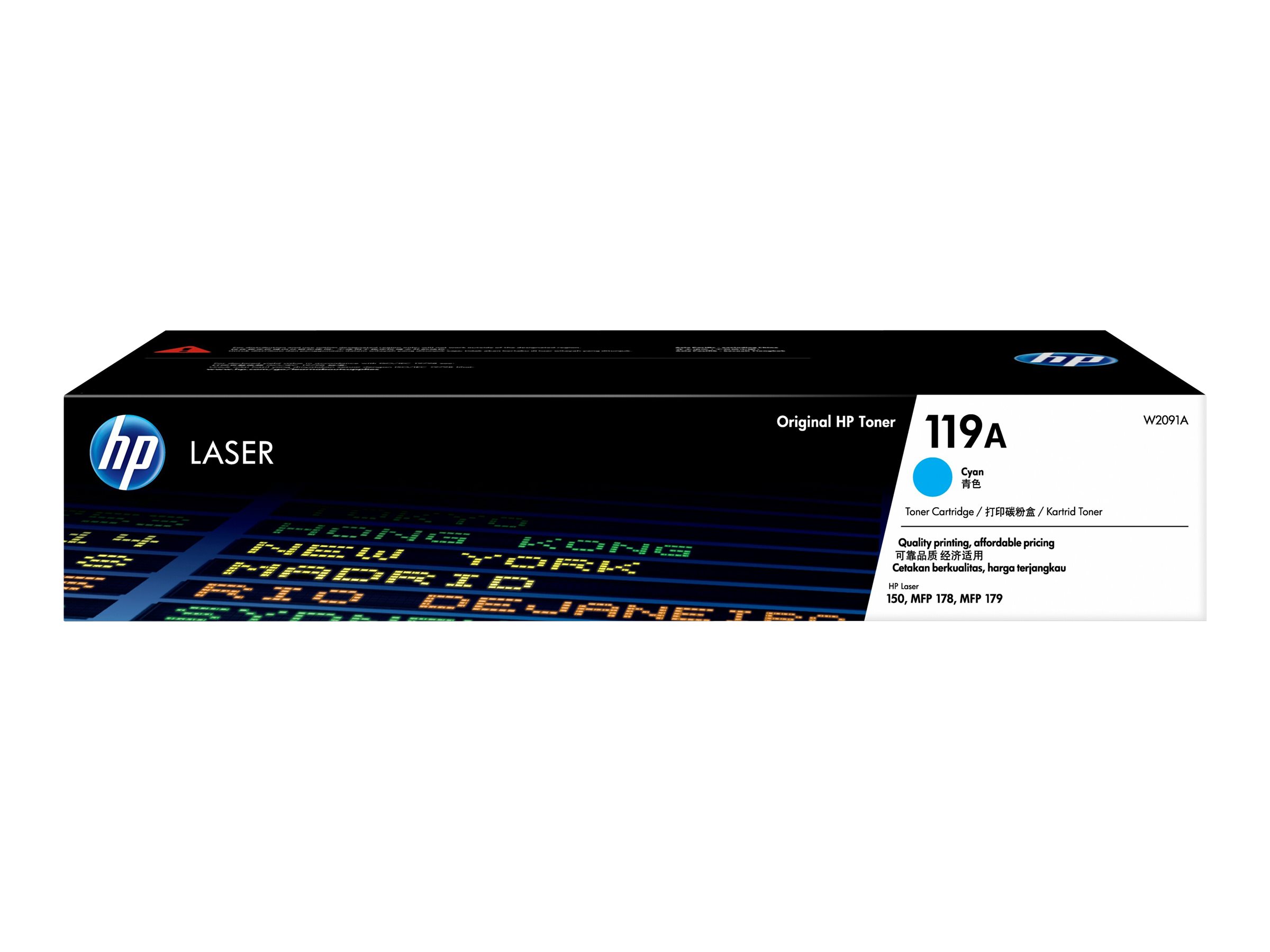 HP 119A cyan original toner cartridge Usage / lifestyle Front 72785