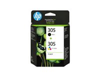 HP 305 2-Pack Tri-color/Black Original I