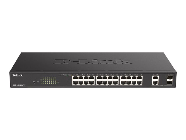 D-LINK 26-Port Layer2 PoE+ Smart Switch DGS-1100-26MPV2/E