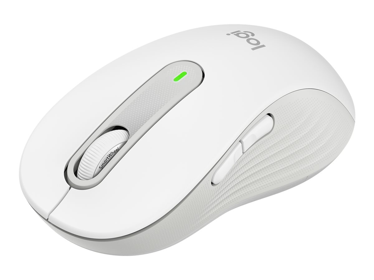 Logitech Signature M650 L for Business - myš - 2.4 GHz, Bluetooth - bělavá