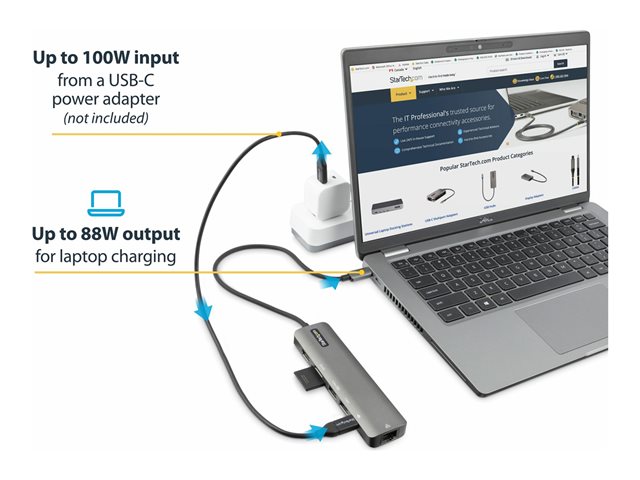 Hub USB-C MST à 3 Ports - Adaptateur Multi-Écrans USB C vers 3x HDMI pour  PC Portable - Splitter Triple HDMI Jusqu'à 4K 60Hz avec DP 1.4 Alt Mode 