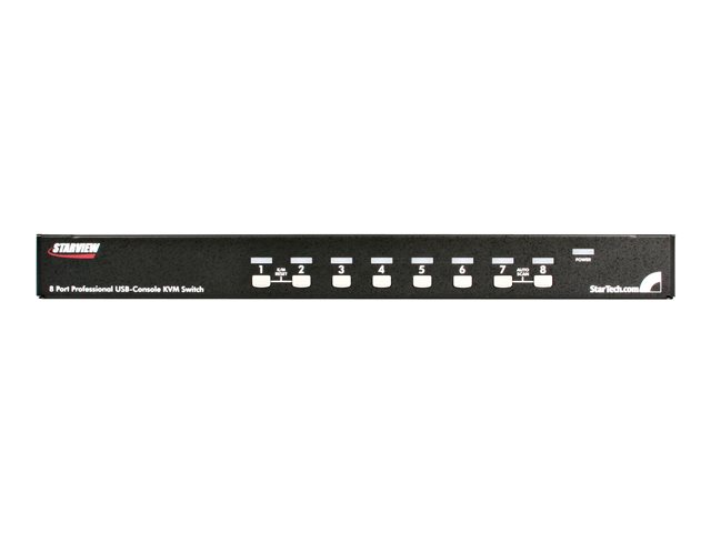 StarTech.com 8 Port VGA KVM Switch - 1U Rack Mount - USB PS/2 KVM Switch with OSD - 1920 x 1440 @60hz - KVM Video Switch (SV831DUSB)