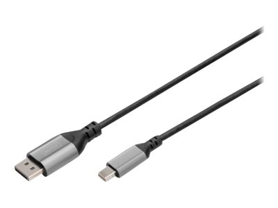 DIGITUS DisplayPort Kabel mini DP->DPort St/St 8K 1m - DB-340106-010-S