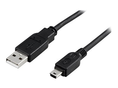 Slagter respektfuld En del Deltaco USB-26S - USB-kabel - USB (han) til mini-USB type B (han) - USB 2.0  - 2 m - sort (USB-26S) | Atea eShop | Erhverv