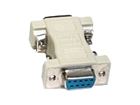 C2G - Null modem adapter - DB-9 (F) to DB-9 (M) - beige