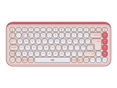POP Icon Keys - keyboard - QWERTY - UK - rose, off
