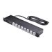 StarTech.com 8-Outlet Horizontal Rack Mount PDU, 1U Power Strip, 8ft Cord