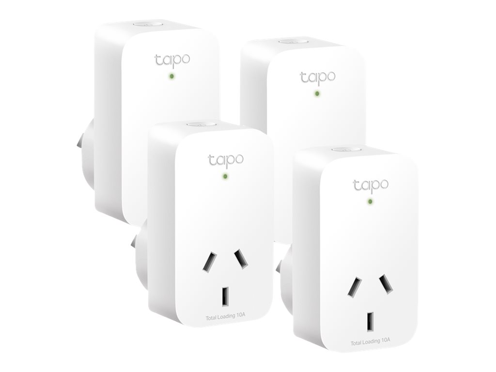 Tapo P100 V2 smart plug mini 802.11b/g/n Bluetooth 4.2 (pack of Product shot Left-angle 79600