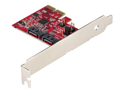 | StarTech.com SATA PCIe Card, Port PCIe SATA Expansion card, 6Gbps SATA Card, Full/Low Profile, PCI Express to SATA Adapter, ASM1062R SATA RAID - PCIe to SATA Converter -