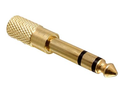 DELOCK Klinke Adapter 3,5mm -> 6,3mm Bu/St gold Audioadapter