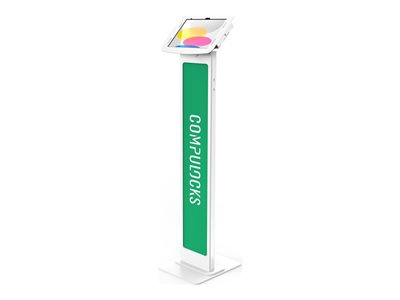 Compulocks iPad 10th-11th (A16) Gen Space Enclosure Brandable Floor Stand White